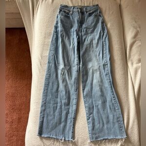 Madewell perfect vintage wide leg crop jeans